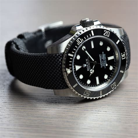 rolex with nylon strap.